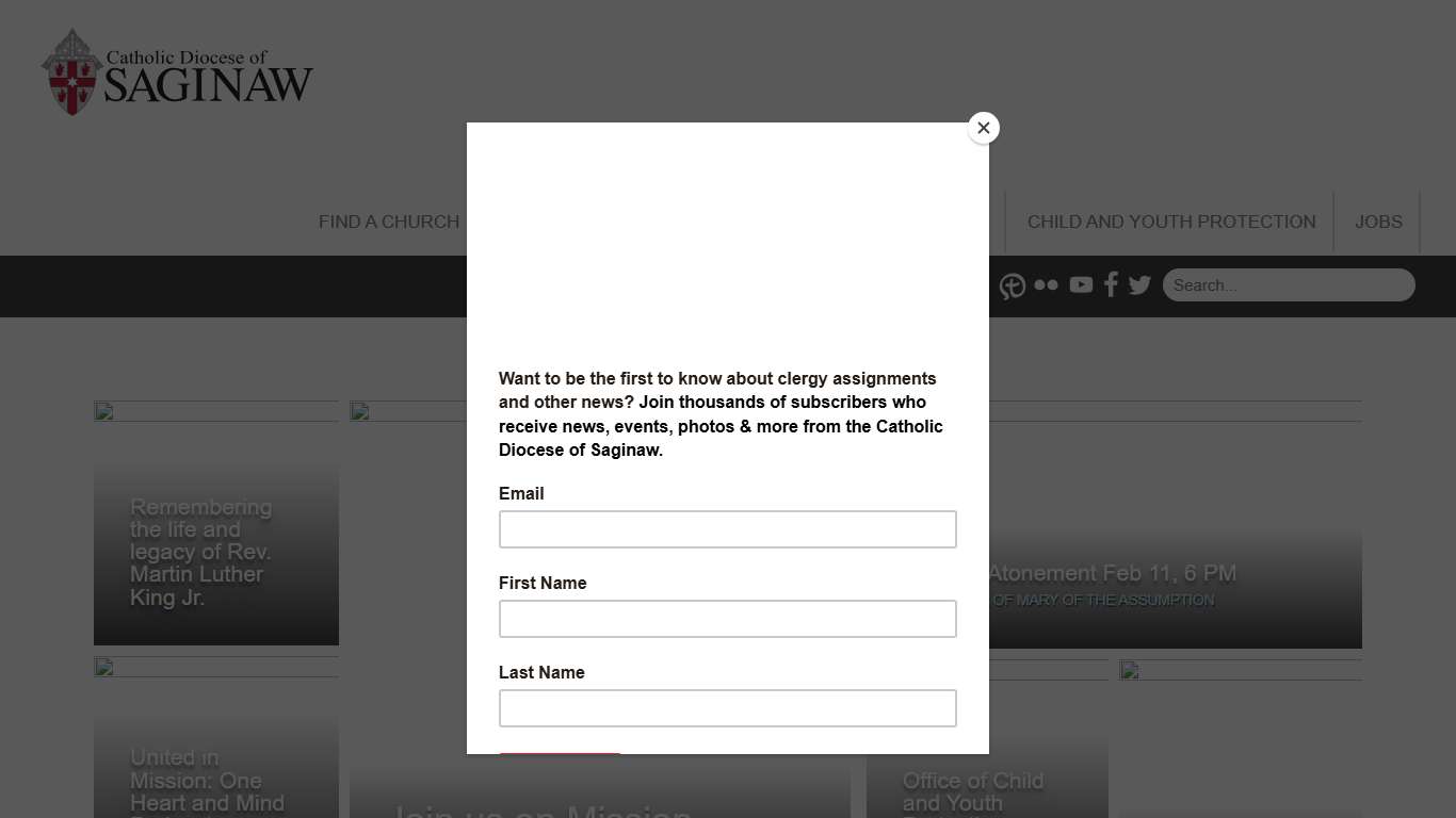 Diocese of Saginaw Home